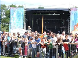 Crowd and stage
