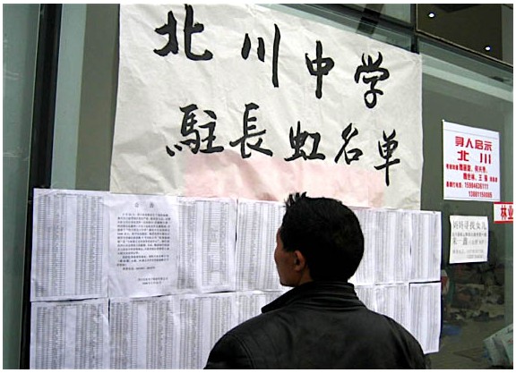 China noticeboard