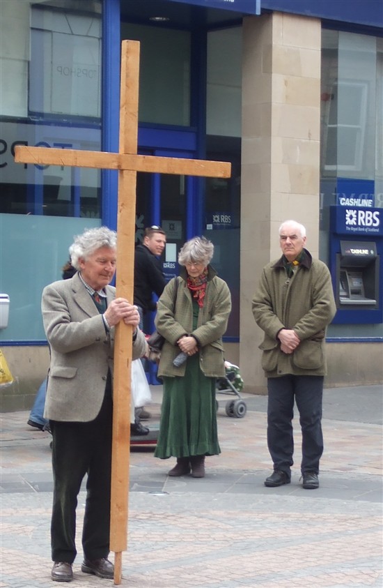 Martin with cross