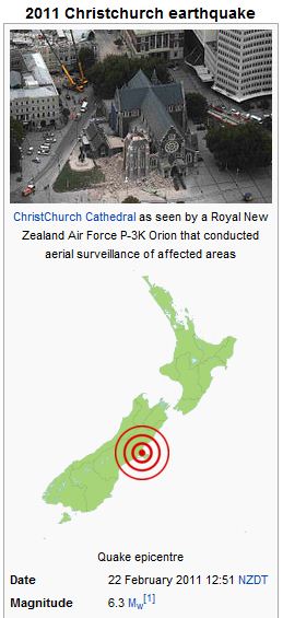 Christchurch earthquake