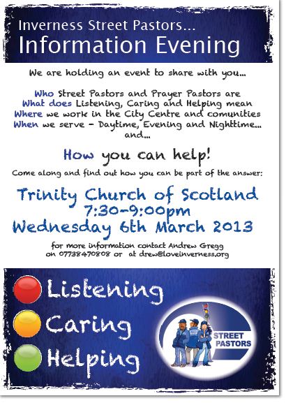 Street Pastors info evening