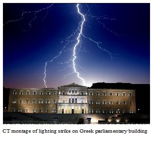 Lightning and Greek Parliament